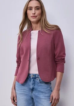 Jersey blazer met textuur