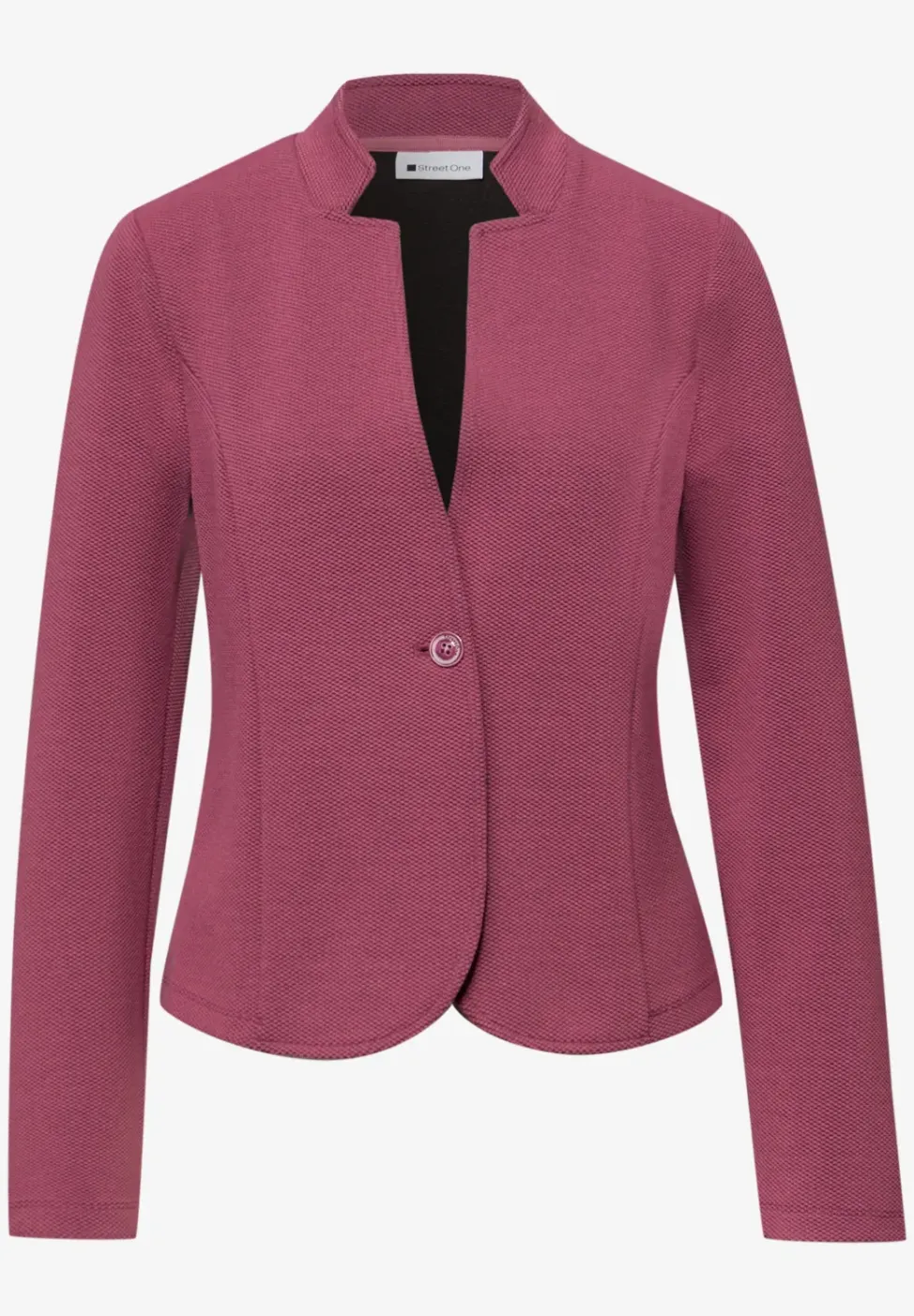 Jersey blazer met textuur