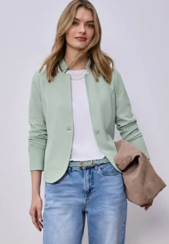 Jersey blazer met textuur