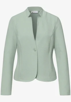 Jersey blazer met textuur