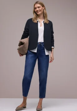 Jersey blazer met textuur