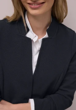 Jersey blazer met textuur
