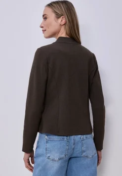 Jersey blazer met textuur