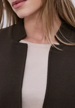 Jersey blazer met textuur