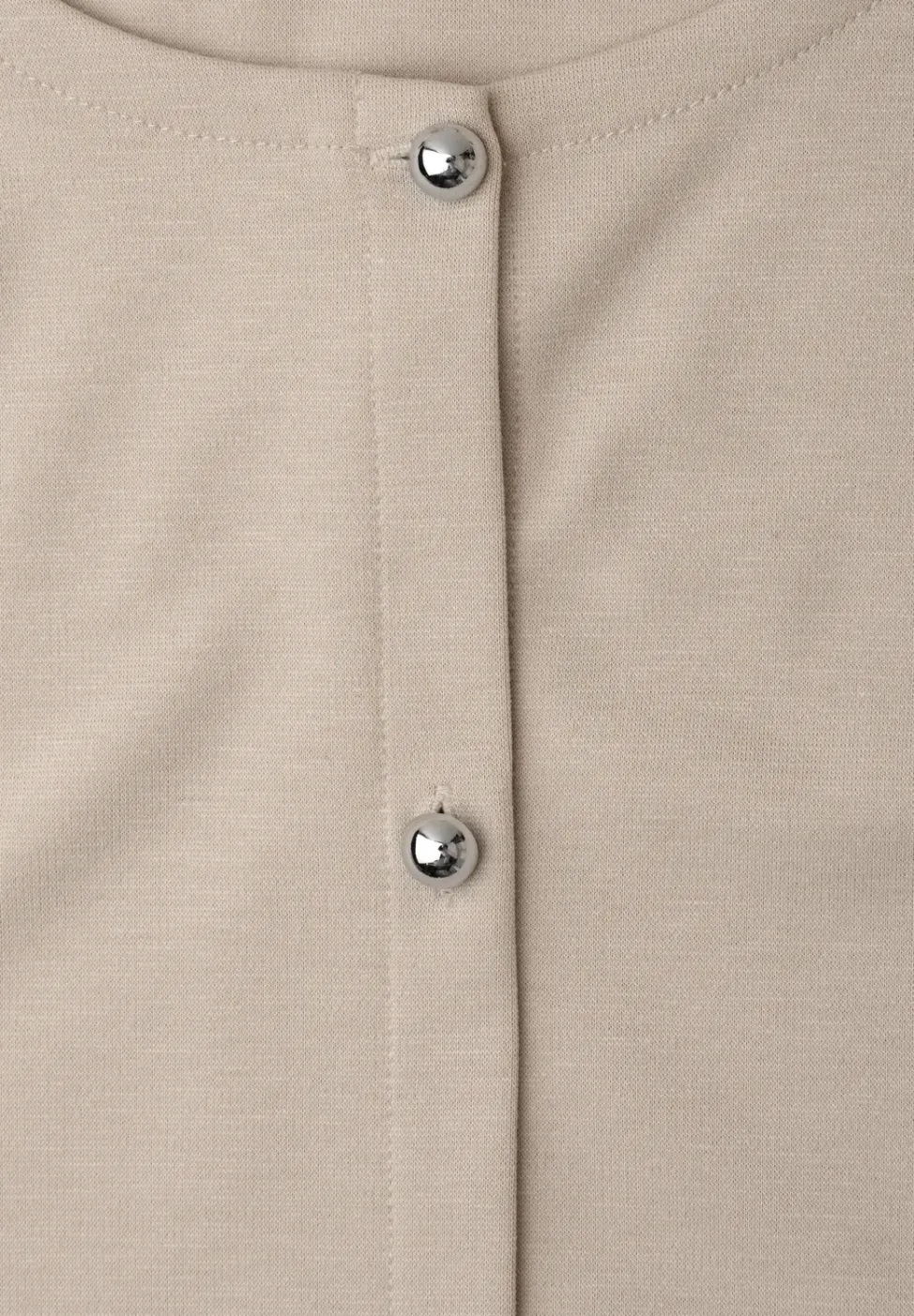 Jersey gilet met ronde hals