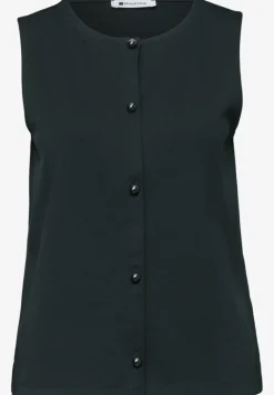 Jersey gilet met ronde hals