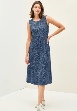 Jersey jurk met minimale print