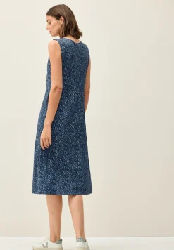 Jersey jurk met minimale print
