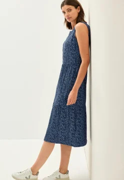 Jersey jurk met minimale print