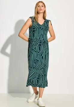 Jersey jurk met print