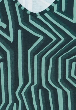 Jersey jurk met print