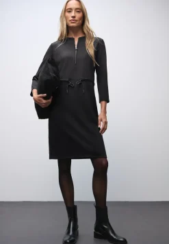 Jersey jurk met rits
