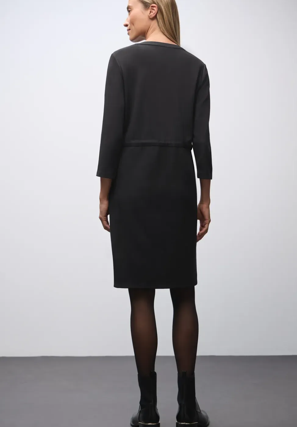 Jersey jurk met rits