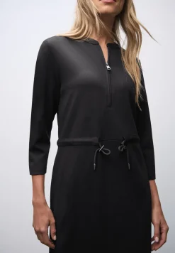 Jersey jurk met rits