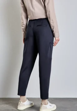 Jersey keperstof cargo broek