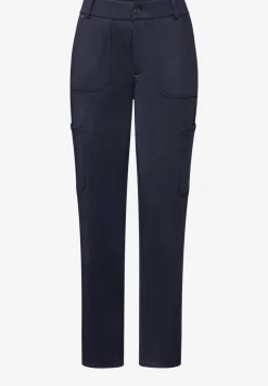 Jersey keperstof cargo broek