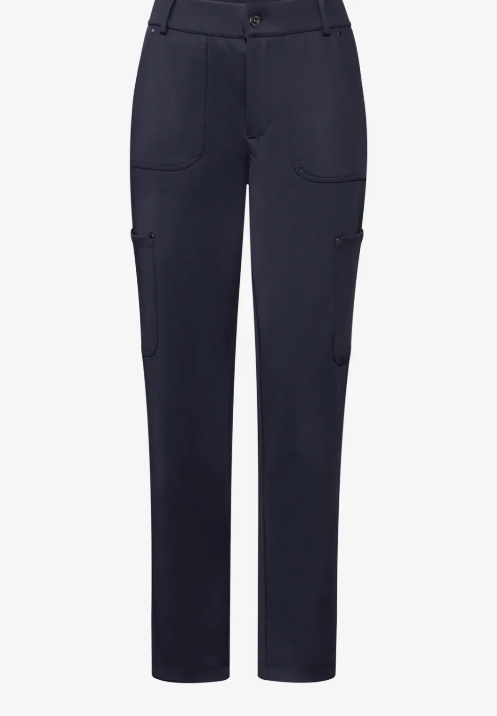 Jersey keperstof cargo broek