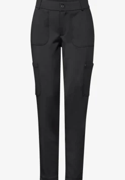 Jersey keperstof cargo broek