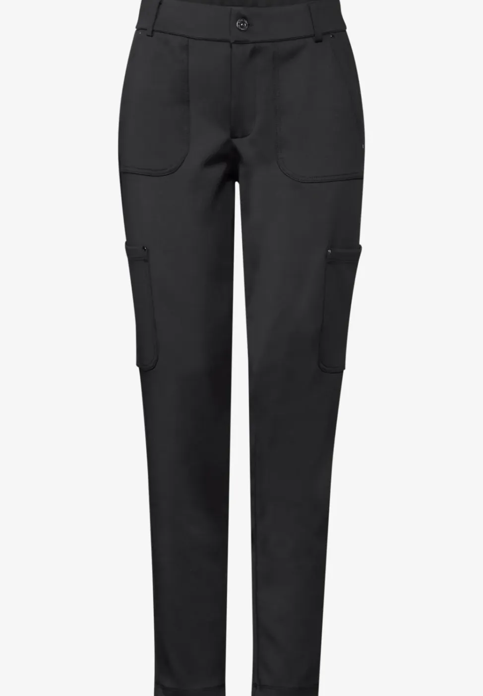 Jersey keperstof cargo broek