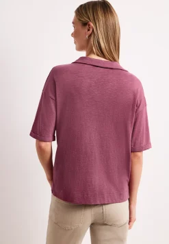 Jersey poloshirt met korte mouwen