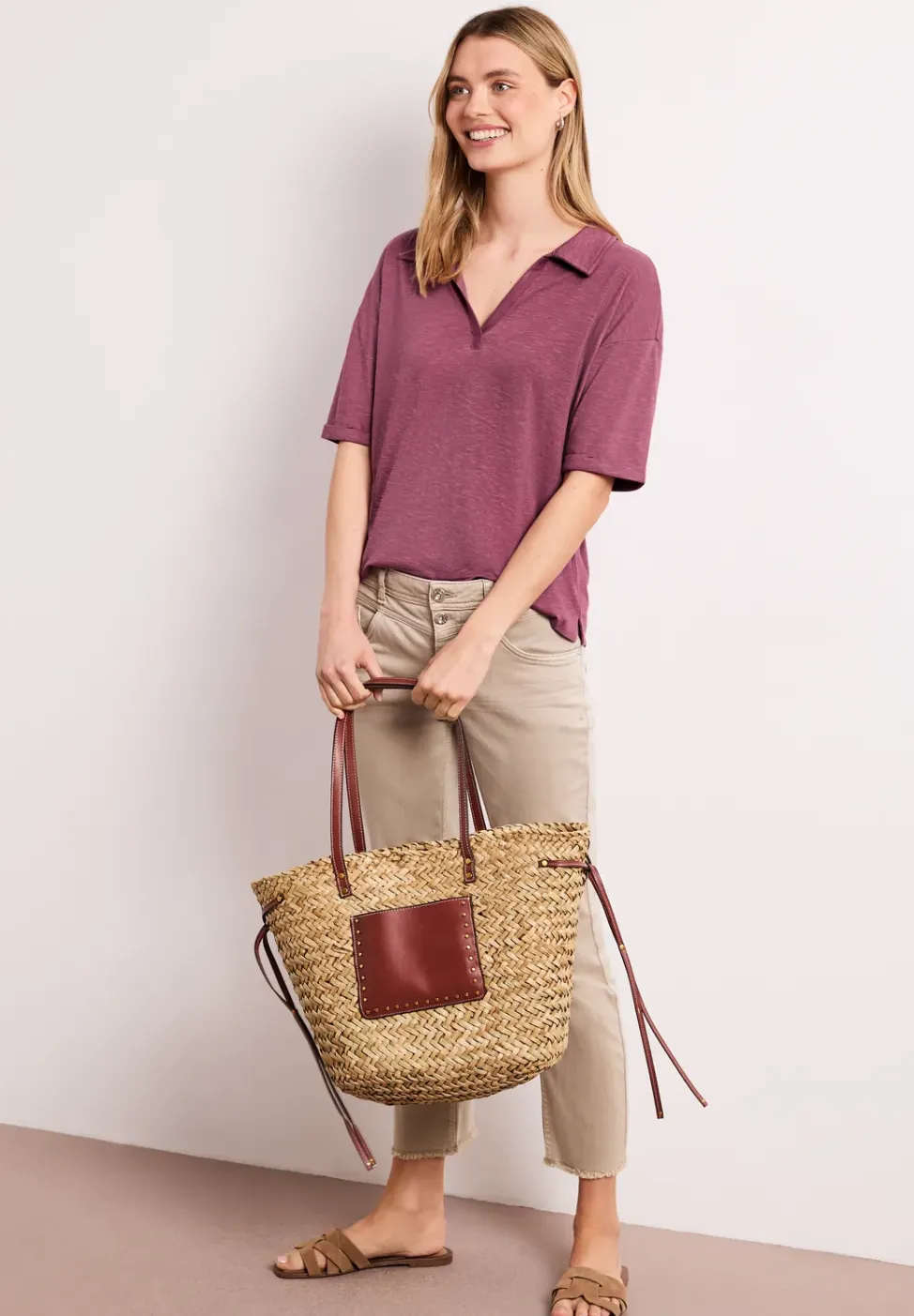 Jersey poloshirt met korte mouwen