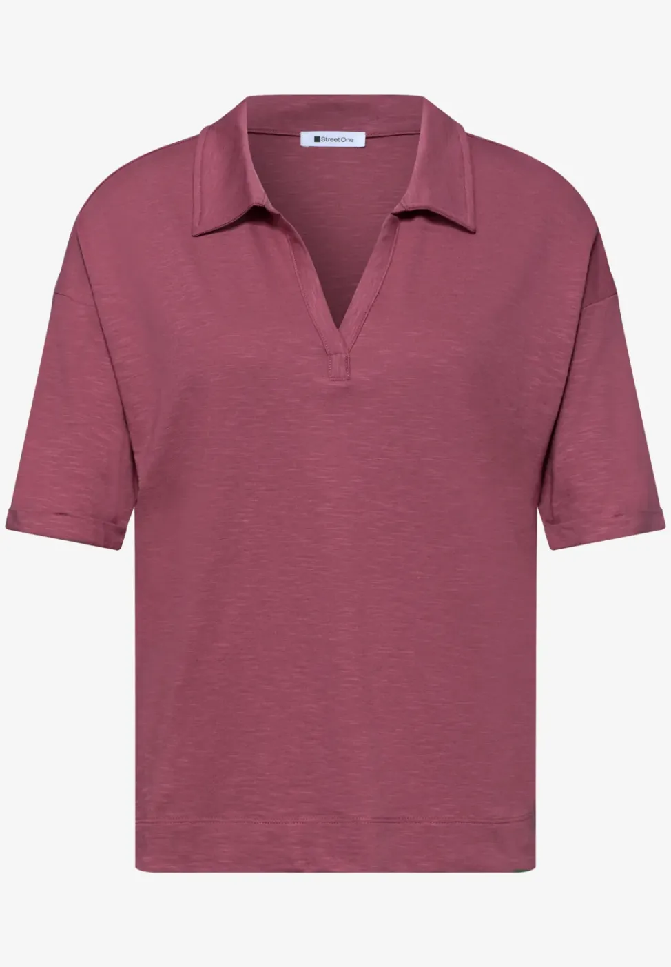 Jersey poloshirt met korte mouwen