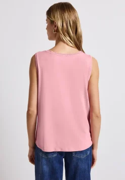 Jersey top met gehaakte details