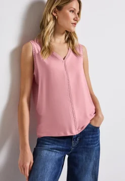 Jersey top met gehaakte details