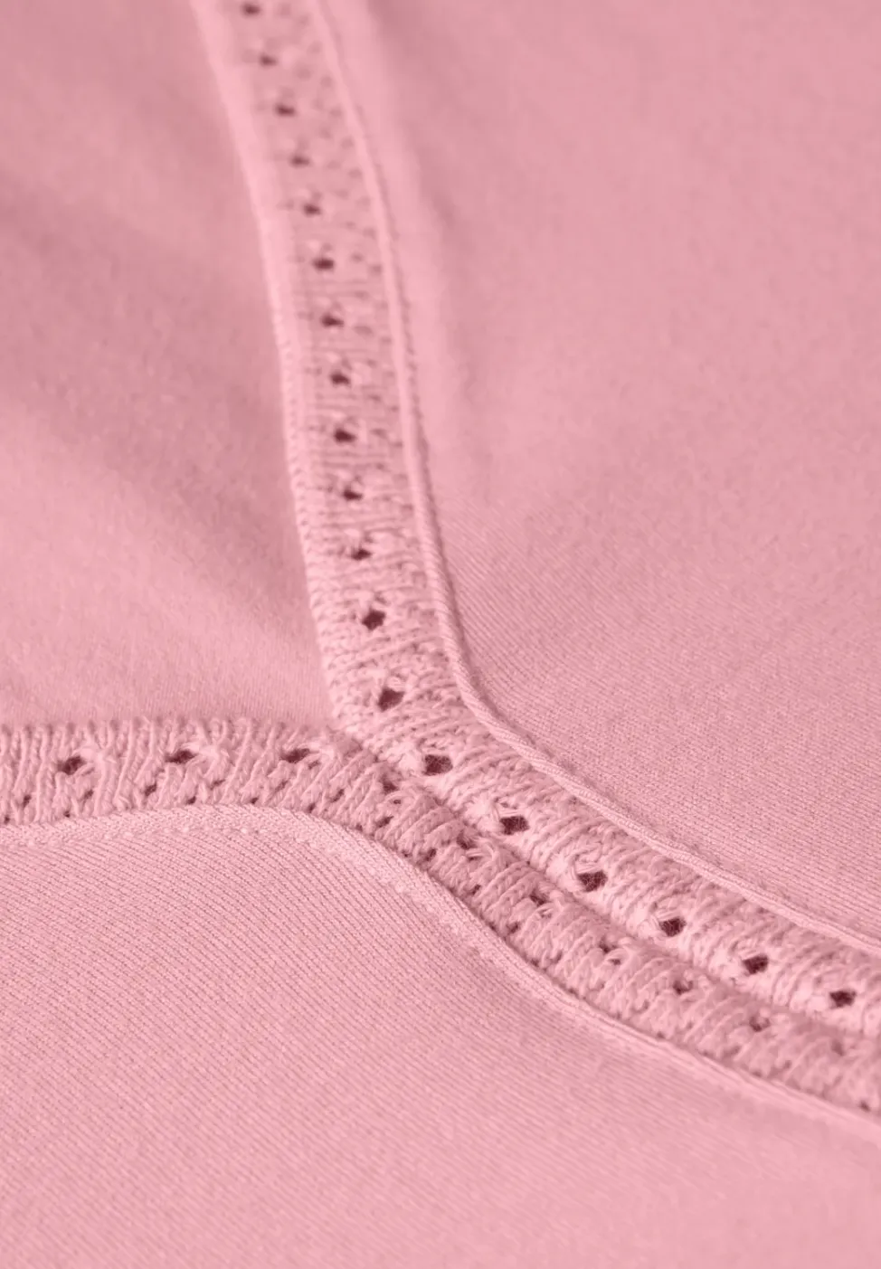 Jersey top met gehaakte details