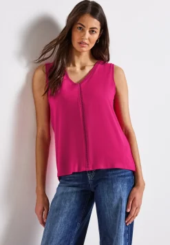 Jersey top met gehaakte details