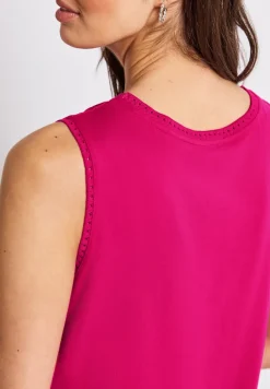 Jersey top met gehaakte details
