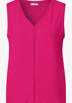 Jersey top met gehaakte details