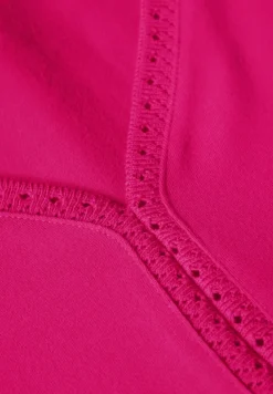 Jersey top met gehaakte details