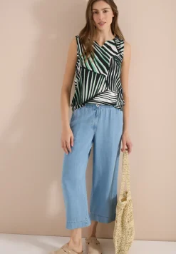 Jersey top met grafische print