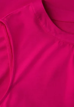 Jersey top met rimpels