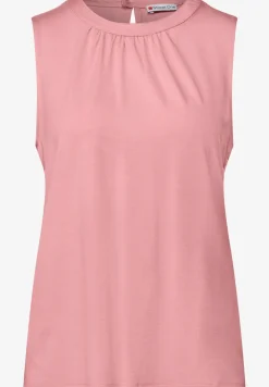 Jersey top met rimpels
