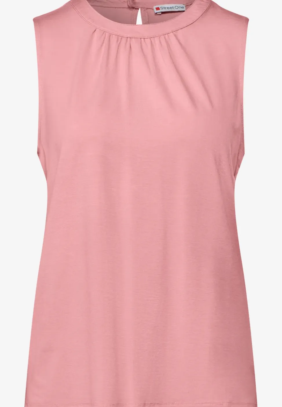 Jersey top met rimpels