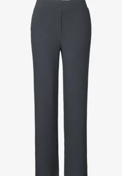 Jersey broek met geribde structuur