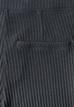 Jersey broek met geribde structuur