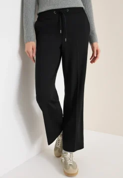 Jersey broek met rechte benen