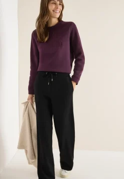 Jersey broek met rechte benen