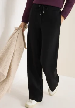 Jersey broek met rechte benen