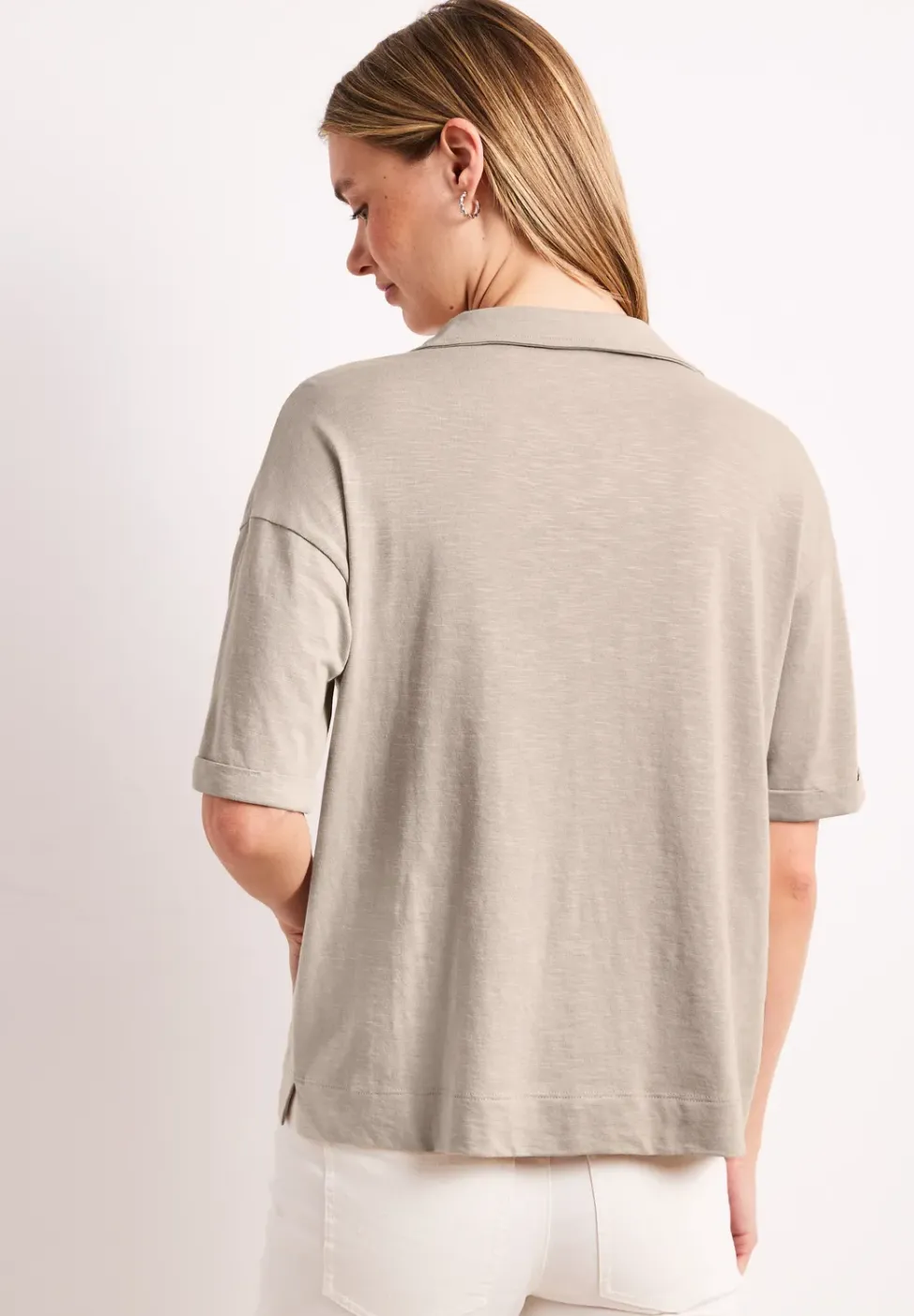 Jersey poloshirt met korte mouwen