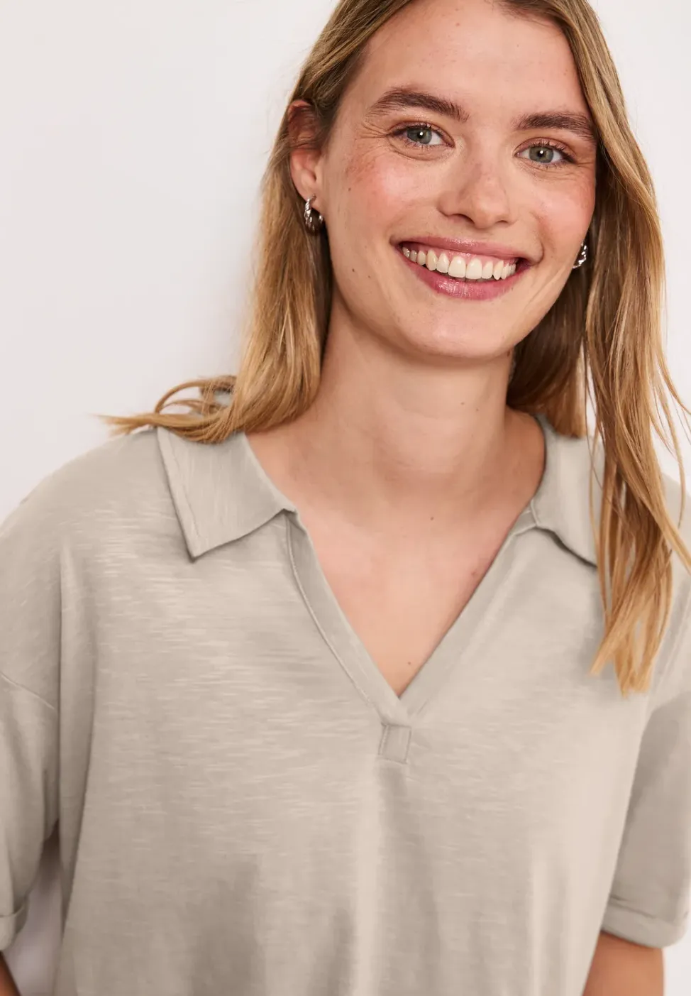 Jersey poloshirt met korte mouwen