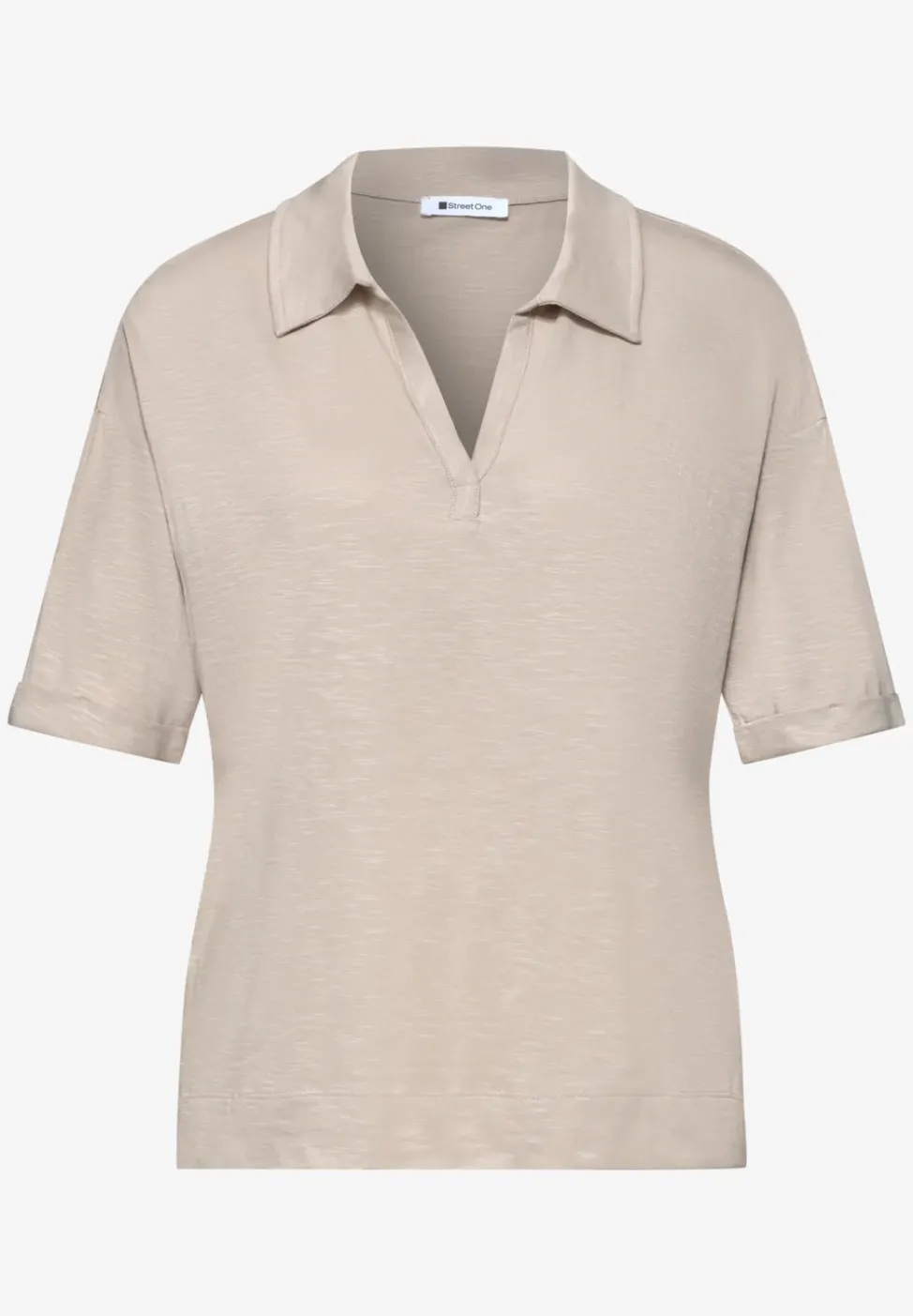 Jersey poloshirt met korte mouwen