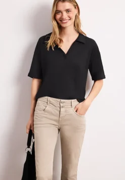 Jersey poloshirt met korte mouwen