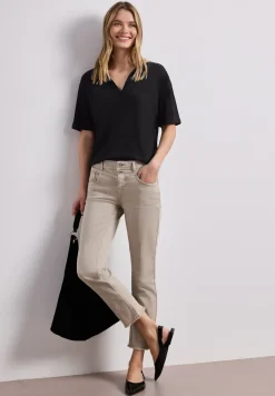 Jersey poloshirt met korte mouwen