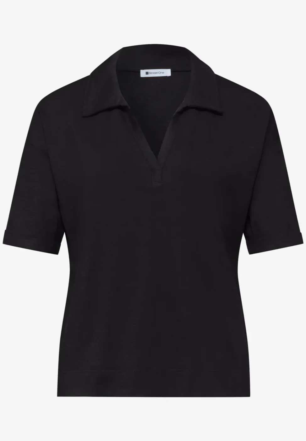 Jersey poloshirt met korte mouwen