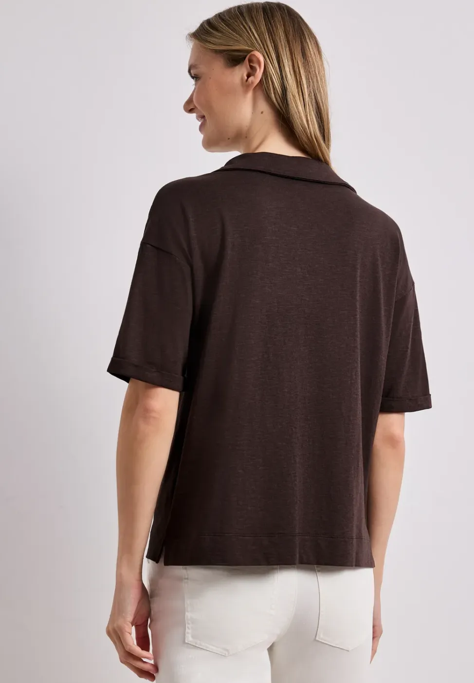 Jersey poloshirt met korte mouwen