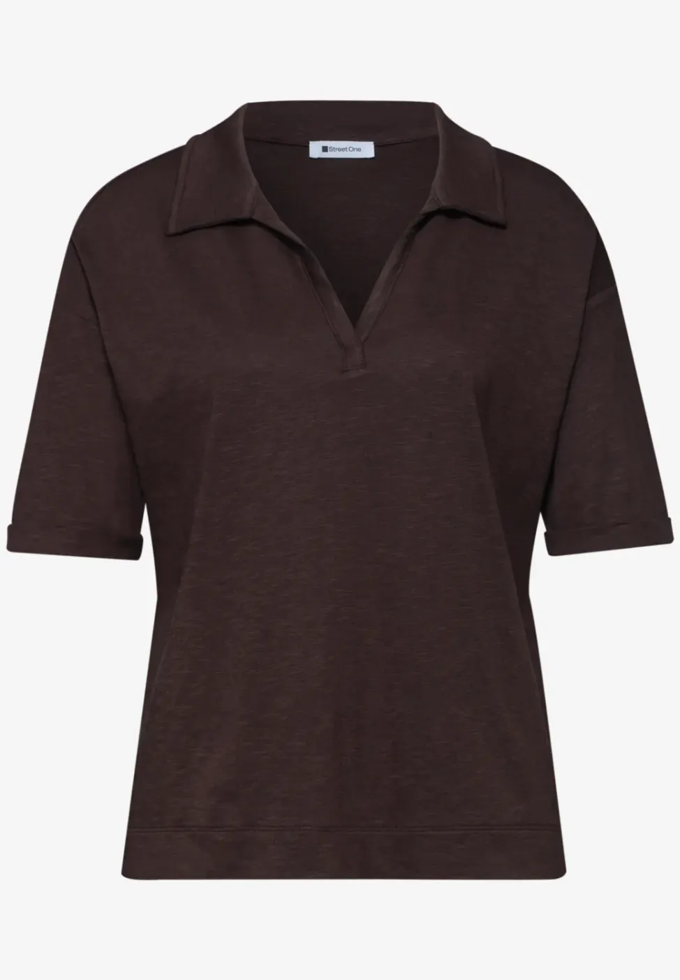 Jersey poloshirt met korte mouwen